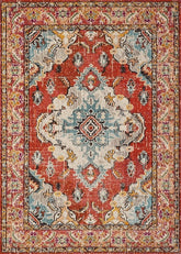 Multi-Colour Vintage Area Rug